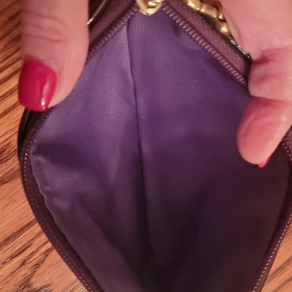 Coach Patchwork Wristlet Suede and Leather - Picture 2 of 2